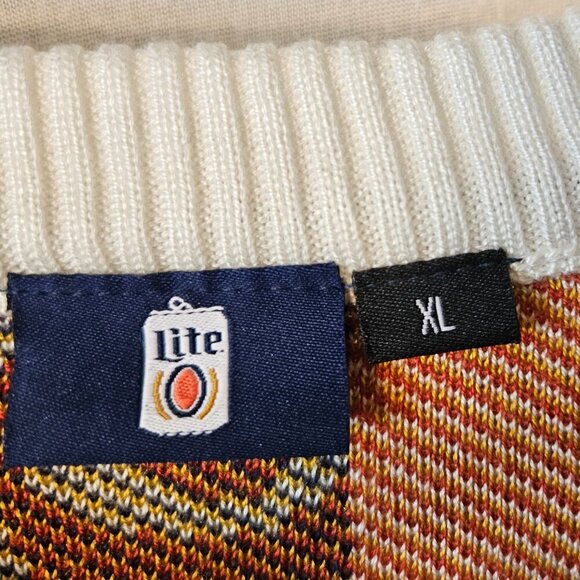 It's Miller Time Ugly Christmas Sweater Sz XL - Picture 2 of 6